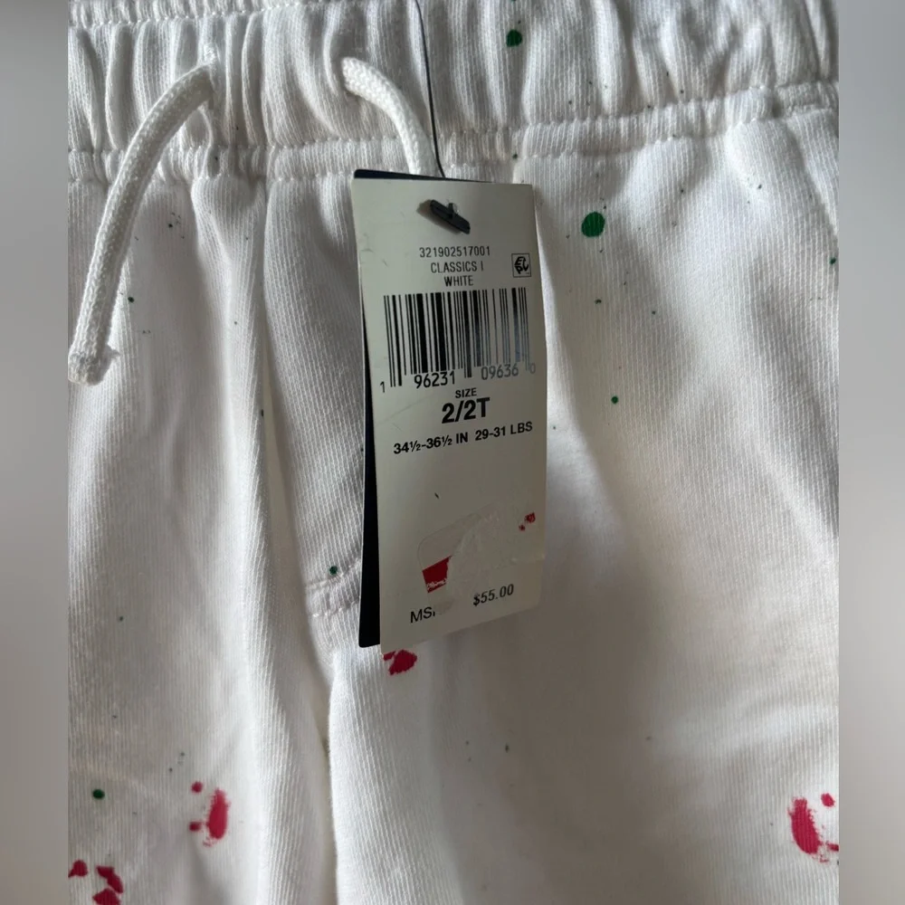 NWT Polo Ralph Lauren Kids Paint Splatter Print Spa Terry Shorts Size 2T